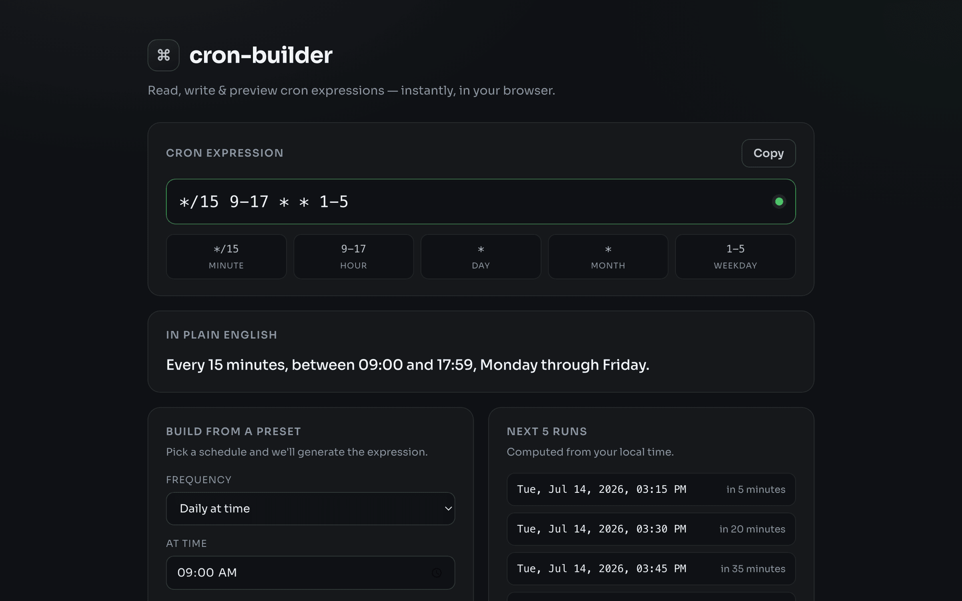 cron-builder